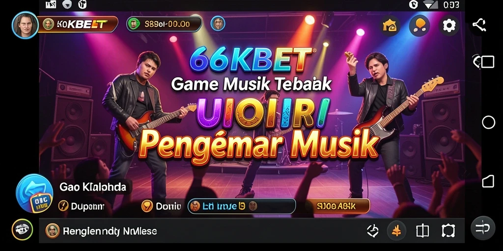 Tampilan antarmuka 66KBET menampilkan pengalaman bermain musik yang interaktif.