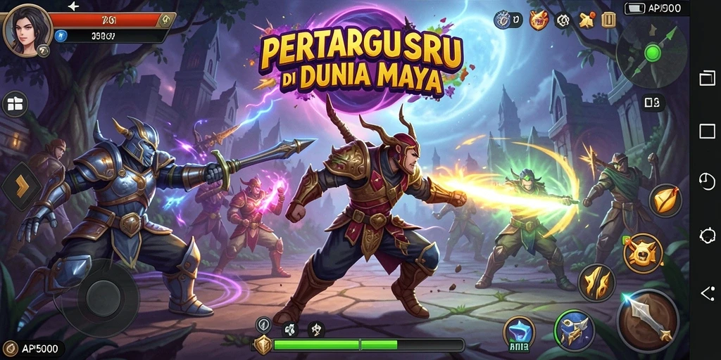 Screenshot menampilkan aksi pertarungan mendebarkan di API5000.