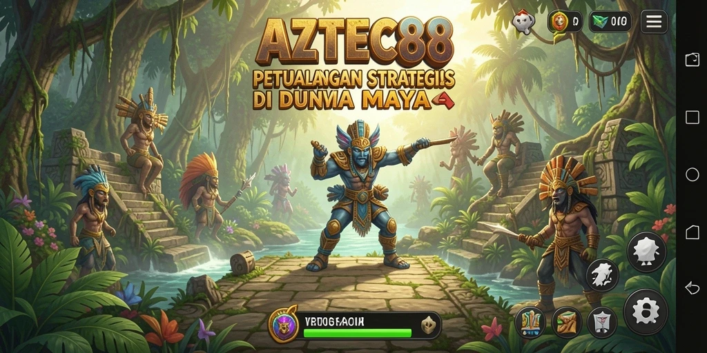 Tampilan permainan AZTEC88 dengan strategi mendalam dan grafis menawan.