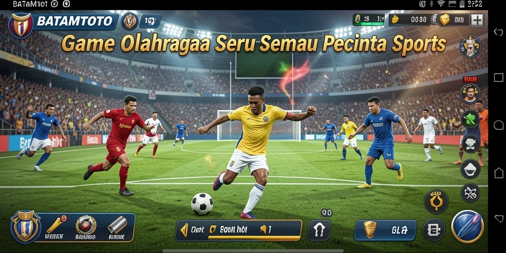 Tangkapan layar utama BATAMTOTO menampilkan momen seru dari permainan olahraga.
