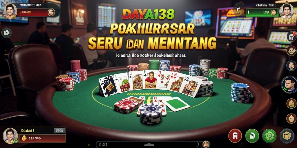 Tampilan seru gameplay poker di DAYA138.