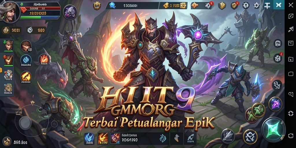 Tampak gameplay HIT9 yang mendebarkan di dunia MMORPG.