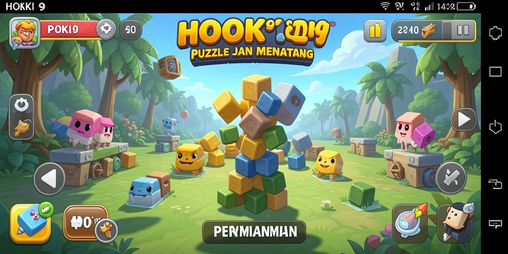 Tampilan gameplay HOKI9 yang menarik dan penuh tantangan Puzzle.