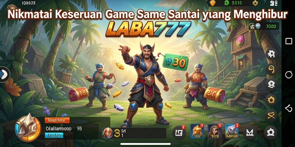 Screenshot gameplay LABA777 yang penuh warna dan menantang.