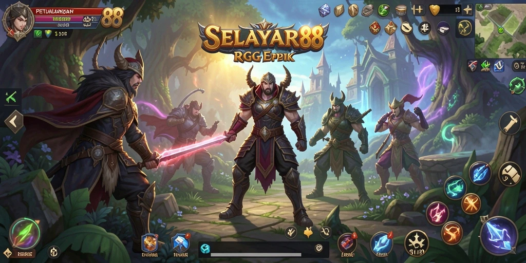 Tampilan gameplay seru di dunia fantasi SELAYAR88.