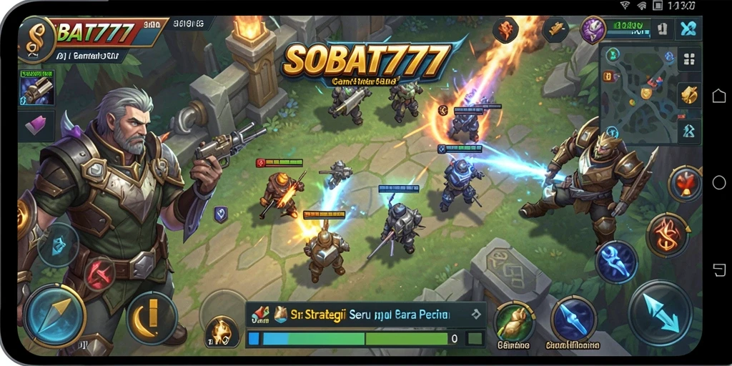 Tampilan gameplay menarik dari SOBAT777 dengan aksi strategi yang mendebarkan.