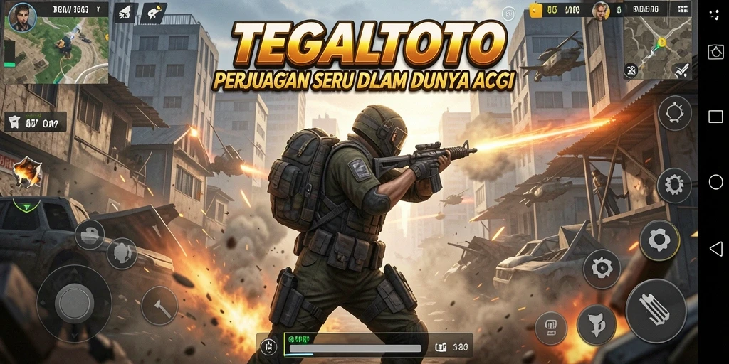 Menggambarkan aksi mendebarkan dalam gameplay TEGALTOTO.