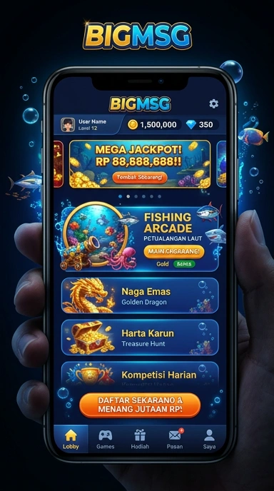Screenshot dari proses unduh aplikasi di bigmsg.